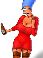 Toon xxx marge and her sister want a proper fuck right now.