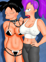 Boobilicious cartoon bitches from porn simpsons, american dad and futurama are really proud of their treasure