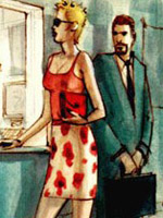 Wonderful porn comics about blonde babe and her boss
