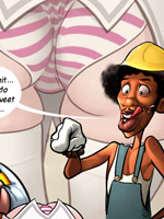 Two dudes want to fuck sexy chick in toon sex comics