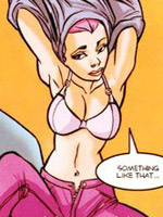 Pigtailed blonde chick from 3 piggies joins her bff with pink hair in dirty threesome by leandro gao