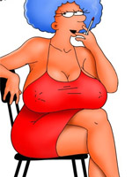 Amazing milfs from simpsons porn demonstrating their sucking skills