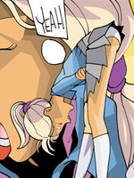 Ponytailed toon blondie gets banged hard by her male teacher