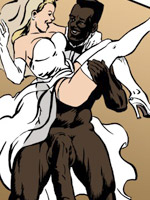 Lustful toon bride is going to fuck with a black old boy with beard
