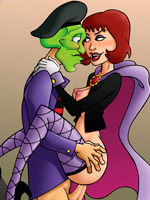 Inimitable mask adores fucking sexy chicks variously