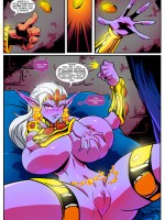 Old magician banging eagerly purple fairy's sweet mouth